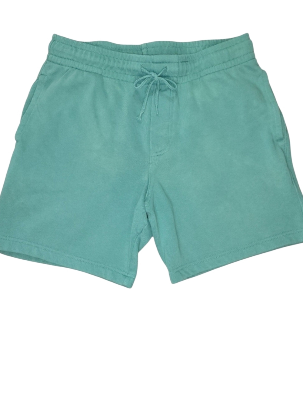 Men’s Goodfellow & Co Teal Green Knit Fleece Shorts With Pockets Size Small